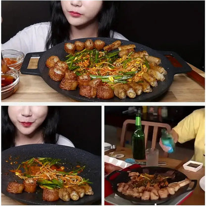 Sartén antiadherente multiusos de 6 capas, se puede utilizar para placas de inducción