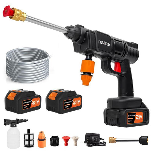 HydroVolt™ 550W – Hidrolavadora Inalámbrica Portátil (Kit Doble Batería)