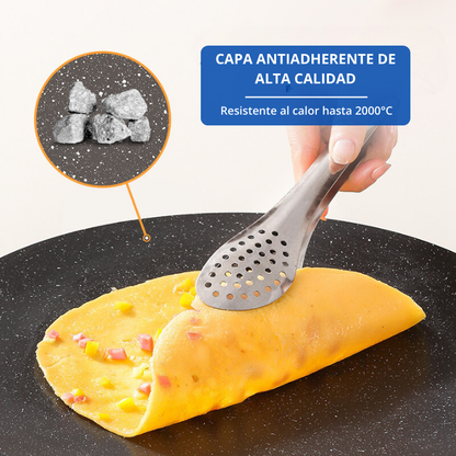 Sartén antiadherente multiusos de 6 capas, se puede utilizar para placas de inducción